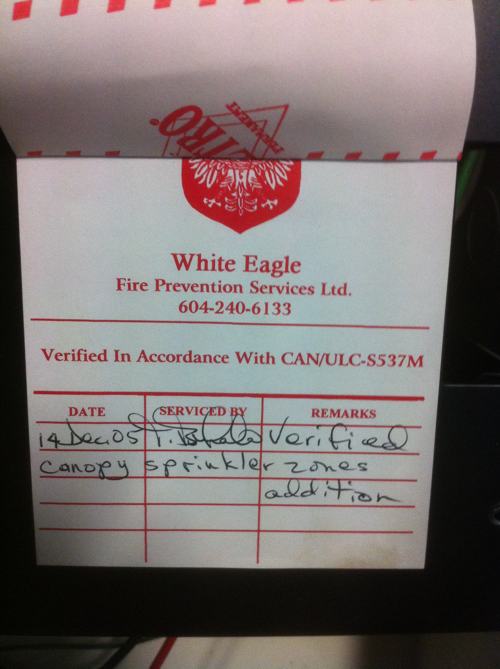 White Eagle Verification Label