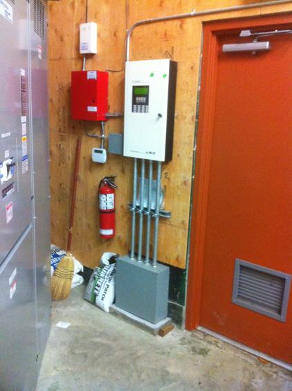 Electrical Room in Surrey strip mall