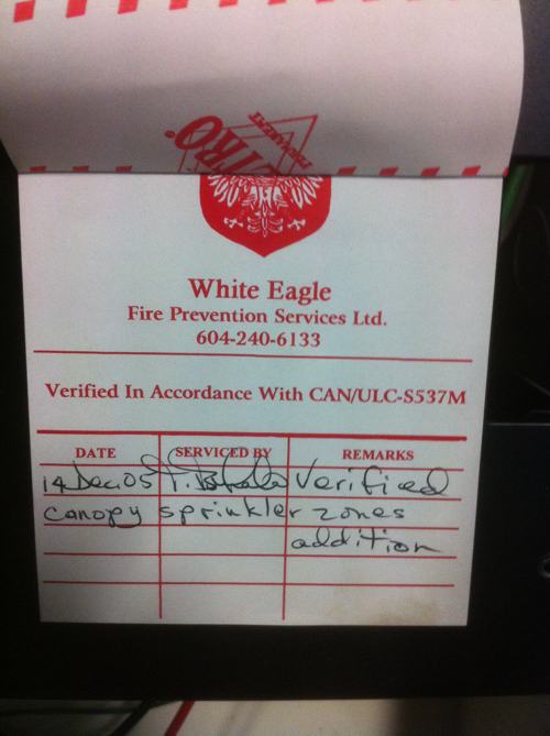 White Eagle Verification Sticker - December!